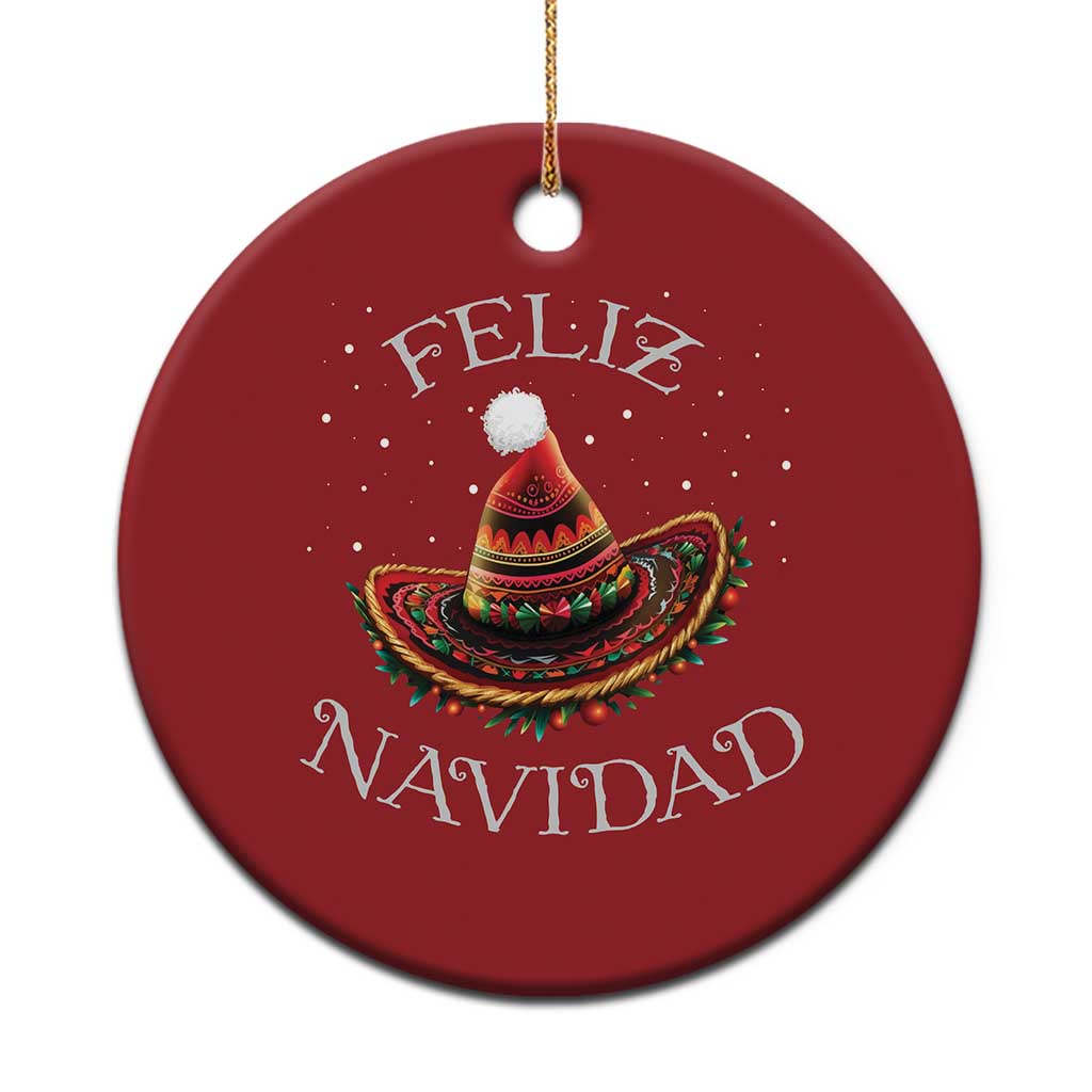 Mexico Xmas Christmas Ornament Feliz Navidad Santa Hat Sombrero TS09 Print Your Wear