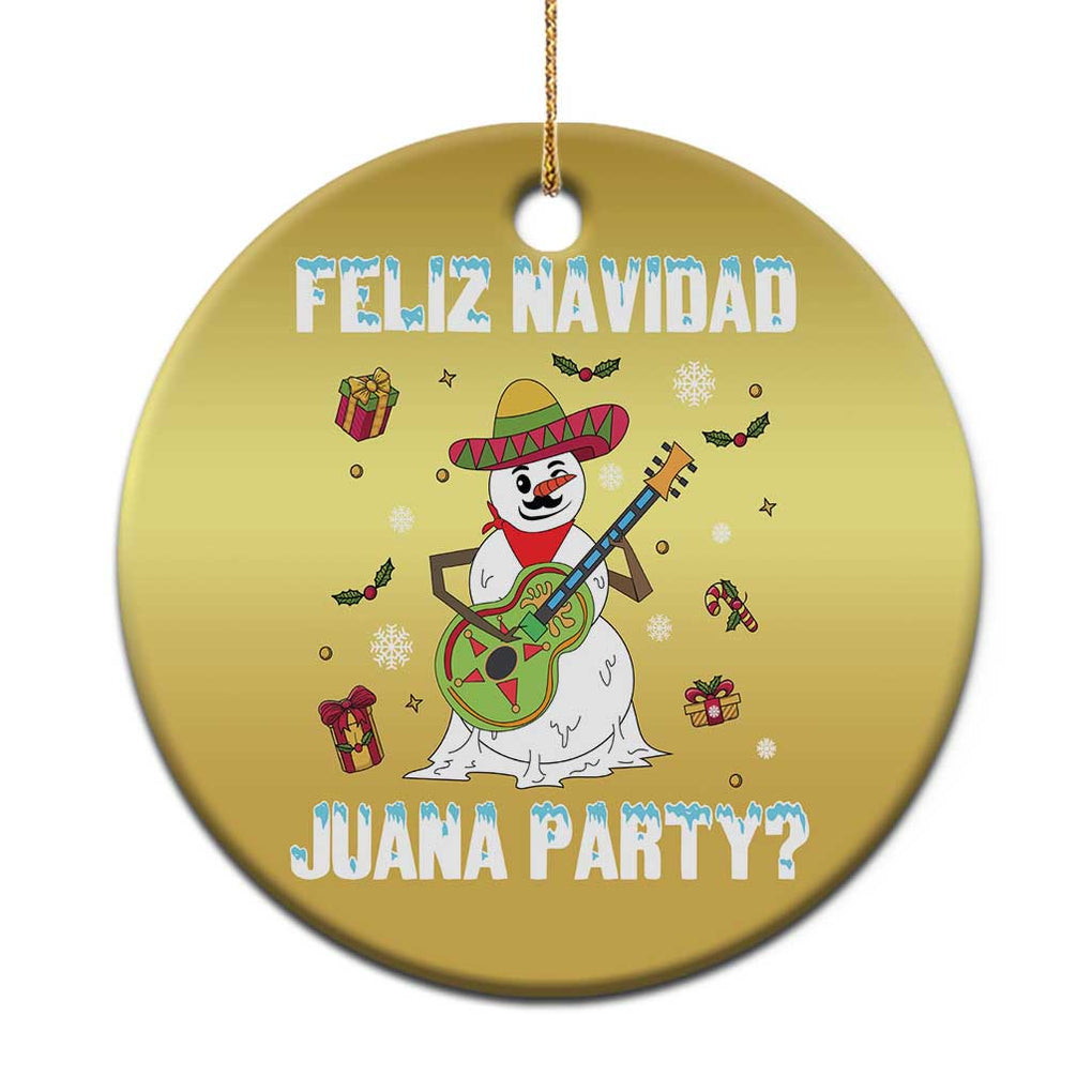 Mexico Xmas Christmas Ornament Feliz Navidad Juana Party Snowman Dancing TS09 Print Your Wear