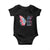 Christian Baby Onesie Blessed By God Loved By Jesus Led By The Spirit TS09 Black Print Your Wear