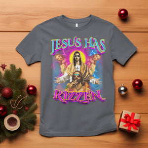 Jesus Has Rizzen Christian Funny Cool Meme T Shirt TS09 Charcoal Printyourwear