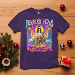 Jesus Has Rizzen Christian Funny Cool Meme T Shirt TS09 Purple Printyourwear