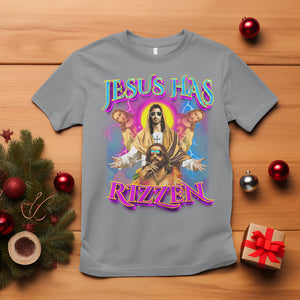 Jesus Has Rizzen Christian Funny Cool Meme T Shirt TS09 Sport Gray Printyourwear