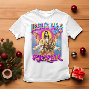 Jesus Has Rizzen Christian Funny Cool Meme T Shirt TS09 White Printyourwear