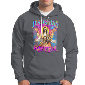 Jesus Has Rizzen Christian Funny Cool Meme Hoodie TS09 Charcoal Printyourwear