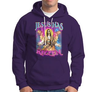 Jesus Has Rizzen Christian Funny Cool Meme Hoodie TS09 Purple Printyourwear