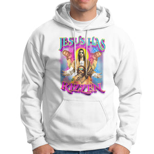 Jesus Has Rizzen Christian Funny Cool Meme Hoodie TS09 White Printyourwear