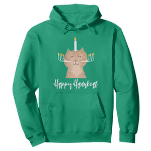 Cat Menorah Cute Jewish Kitten Hanukkah Chanukah Candle Hoodie TS09 Irish Green Printyourwear