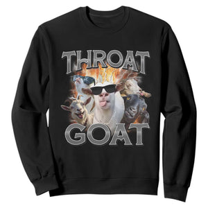 Throat Goat Funny Offensive Adult Humor Bootleg Sweatshirt TS09 Black Print Your Wear