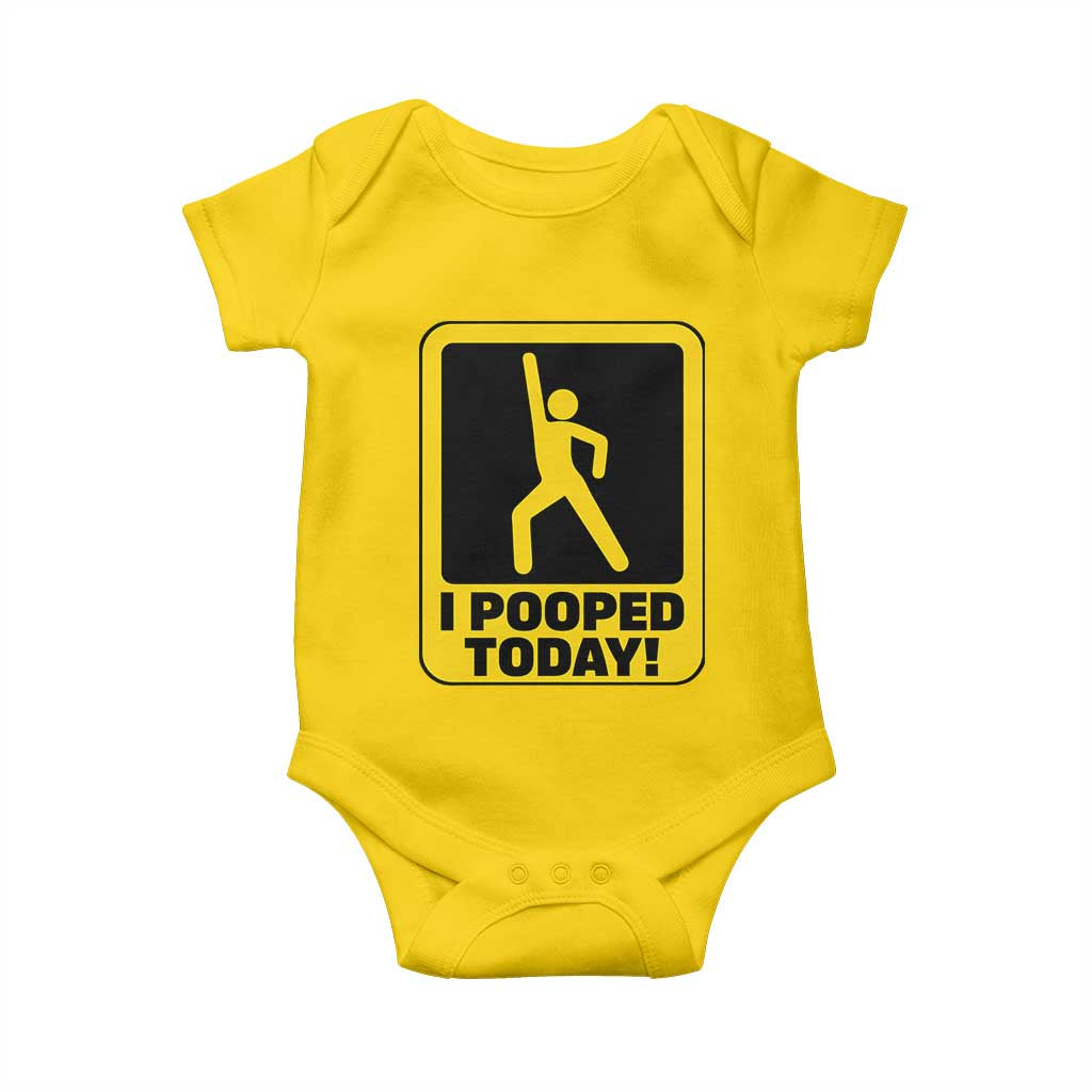 Funny I Pooped Today Baby Onesie TS09 Daisy Print Your Wear
