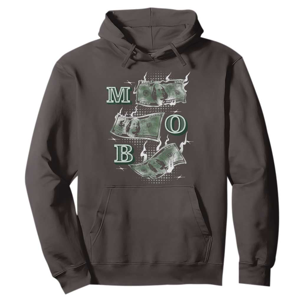 MOB Money Over Everything Hoodie TS09 Dark Chocolate Print Your Wear