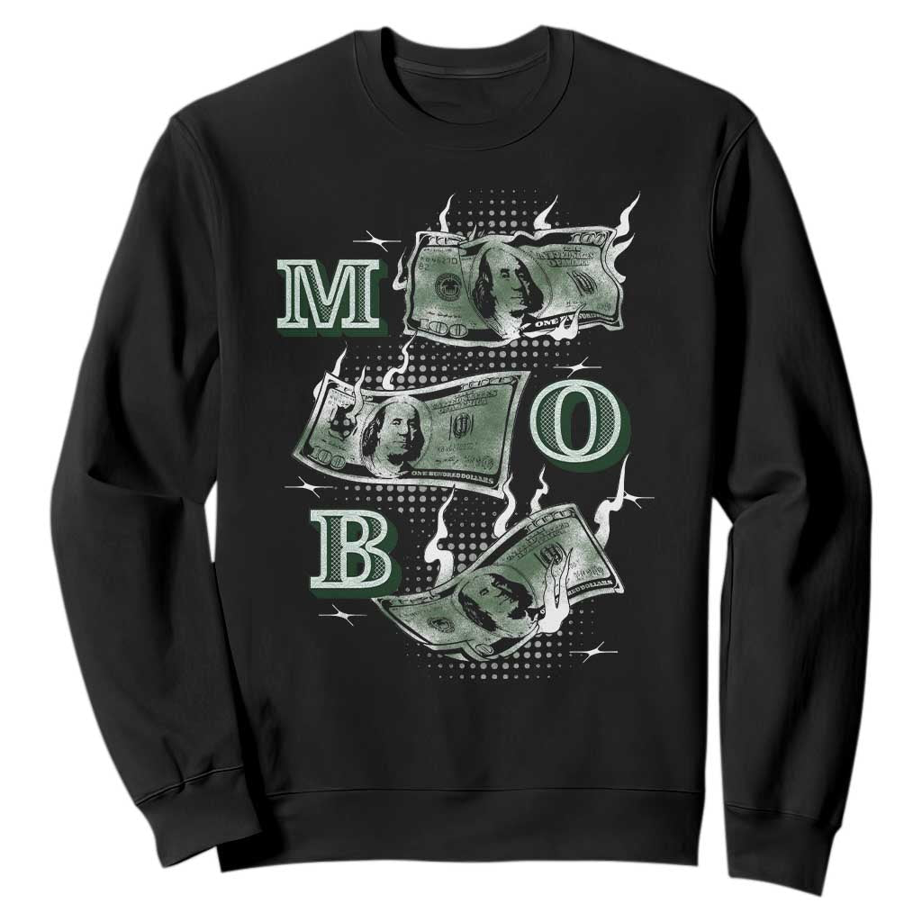 MOB Money Over Everything Sweatshirt TS09 Black Print Your Wear