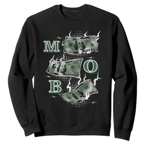 MOB Money Over Everything Sweatshirt TS09 Black Print Your Wear