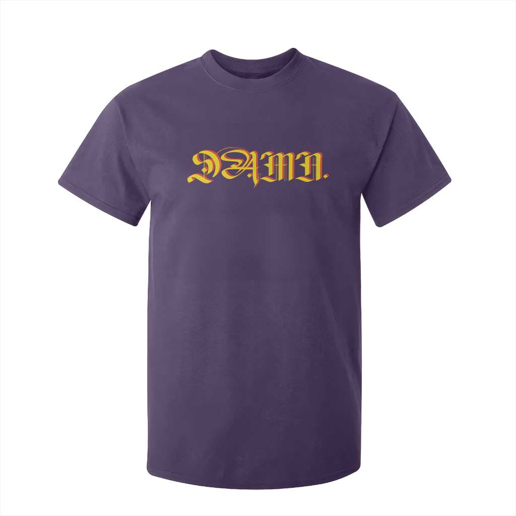 Hip Hop DAMN T Shirt For Kid TS09 Purple Print Your Wear