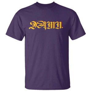 Hip Hop DAMN T Shirt TS09 Purple Print Your Wear