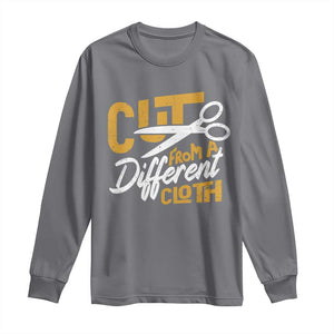 Hip Hop Long Sleeve Shirt Cut From A Different Cloth TS09 Charcoal Print Your Wear