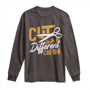Hip Hop Long Sleeve Shirt Cut From A Different Cloth TS09 Dark Chocolate Print Your Wear