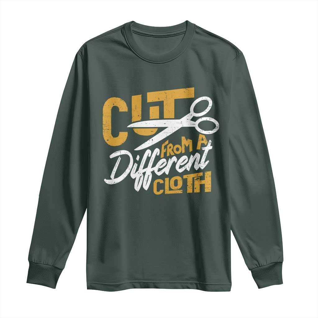 Hip Hop Long Sleeve Shirt Cut From A Different Cloth TS09 Dark Forest Green Print Your Wear