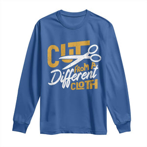 Hip Hop Long Sleeve Shirt Cut From A Different Cloth TS09 Royal Blue Print Your Wear