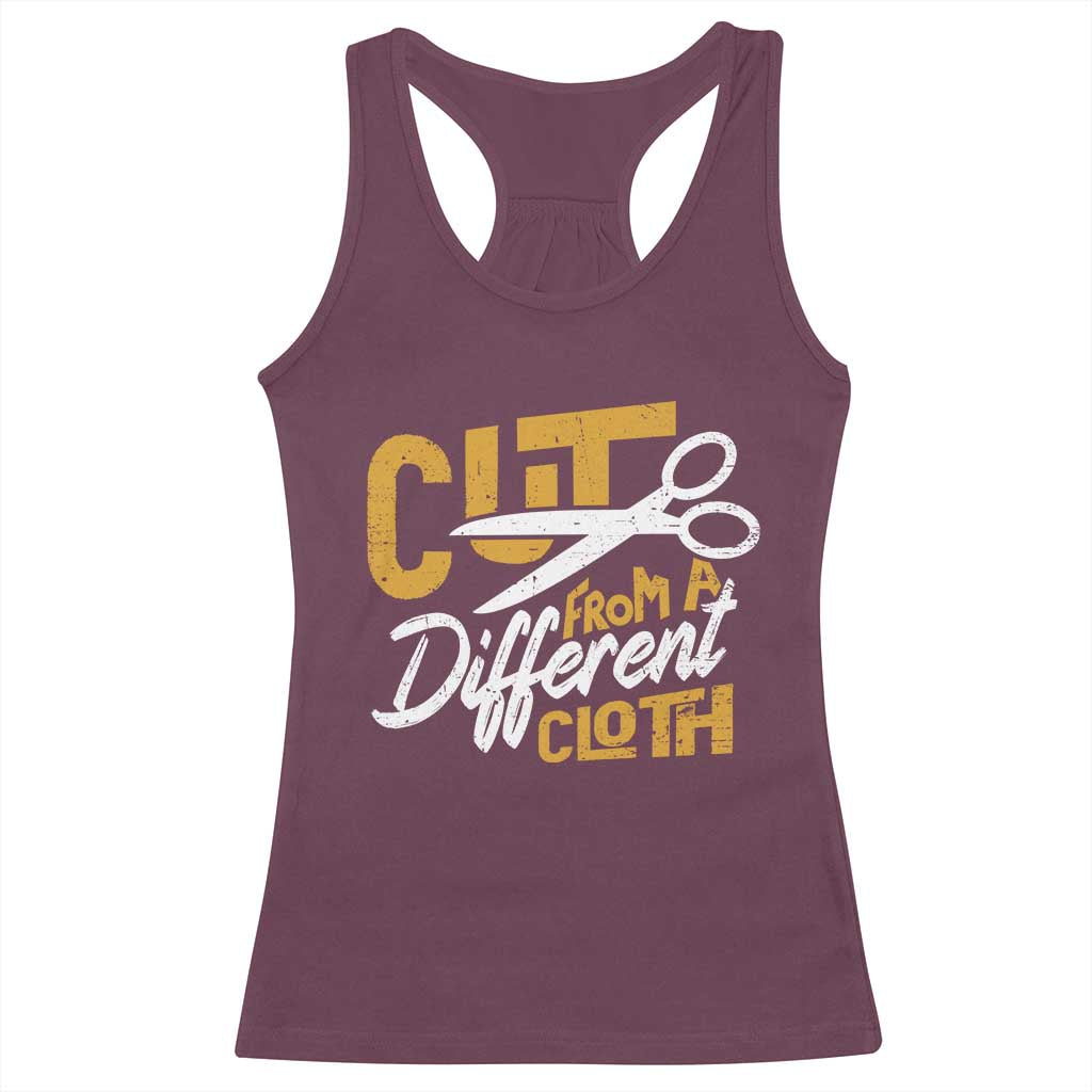Hip Hop Racerback Tank Top Cut From A Different Cloth TS09 Maroon Print Your Wear