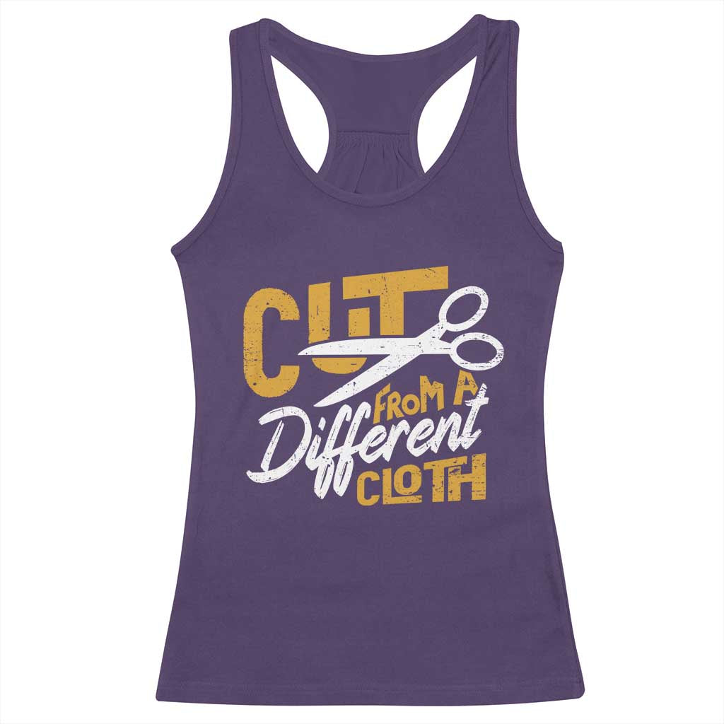 Hip Hop Racerback Tank Top Cut From A Different Cloth TS09 Purple Print Your Wear