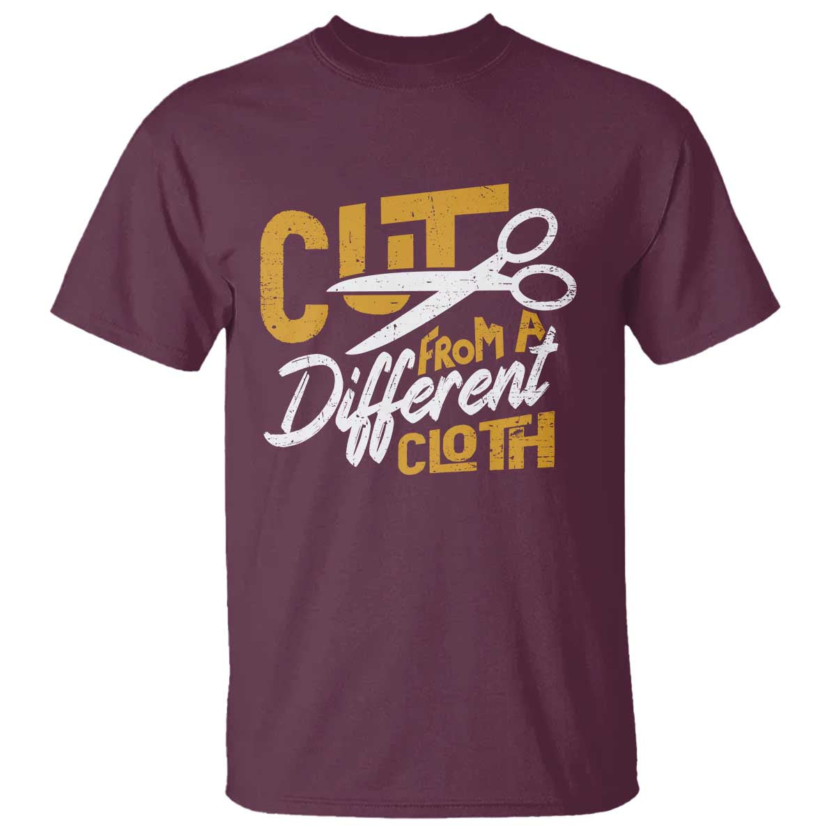 Hip Hop T Shirt Cut From A Different Cloth TS09 Maroon Print Your Wear