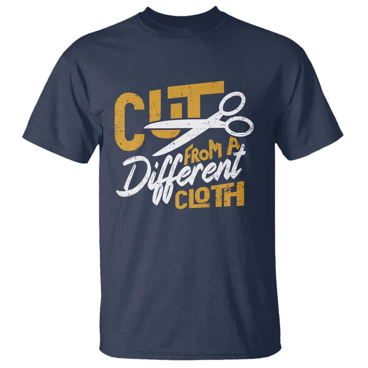 Hip Hop T Shirt Cut From A Different Cloth TS09 Navy Print Your Wear
