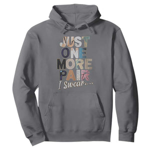Sneaker Lover Hoodie Just One More Pair I Swear TS09 Charcoal Print Your Wear