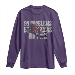 Sneaker Lover Long Sleeve Shirt 99 Problems But My Kicks Ain't One TS09 Purple Print Your Wear