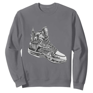 Sneaker Lover Sweatshirt Graphic New York Travel SNKR TS09 Charcoal Print Your Wear