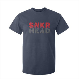 Sneaker Lover T Shirt For Kid SNKR Head TS09 Navy Print Your Wear