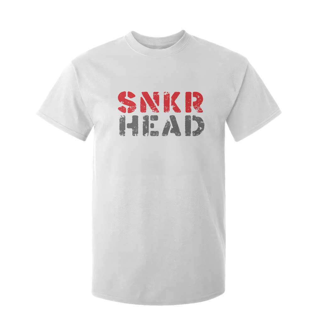 Sneaker Lover T Shirt For Kid SNKR Head TS09 White Print Your Wear