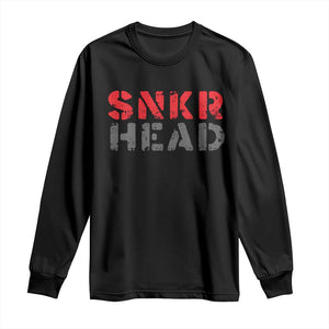 Sneaker Lover Long Sleeve Shirt SNKR Head TS09 Black Print Your Wear