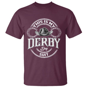 Horse Racing T Shirt This Is My Derby Day Suit For Man TS09 Maroon Print Your Wear