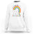 Pre-School Teacher Sweatshirt It's A Good Day To Teach Tiny Human TS09 White Print Your Wear