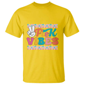 Pre-K Vibes Teacher Kids Back To School T Shirt TS09 Daisy Print Your Wear