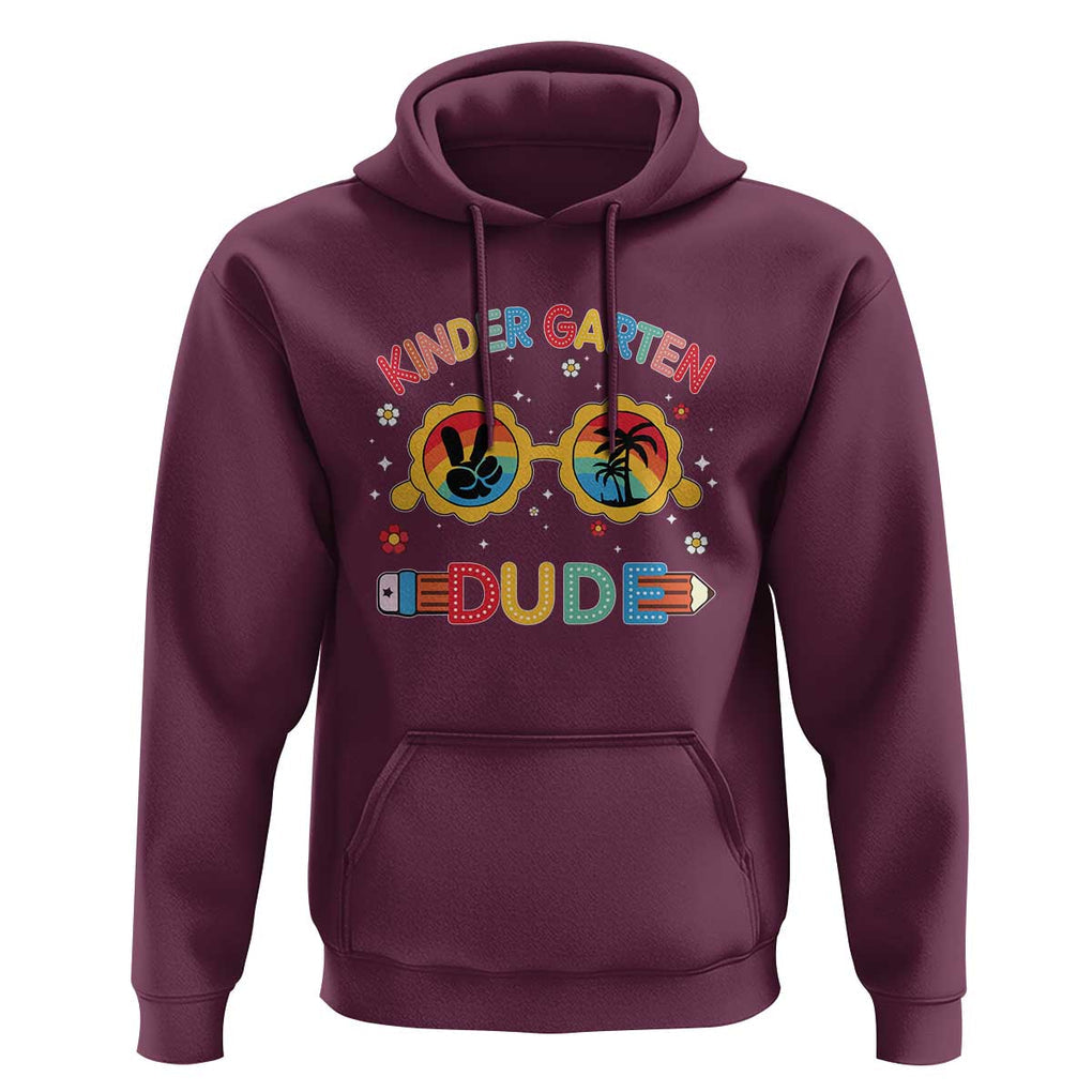 Funny Cool Kindergarten Dude Hoodie TS09 Maroon Print Your Wear