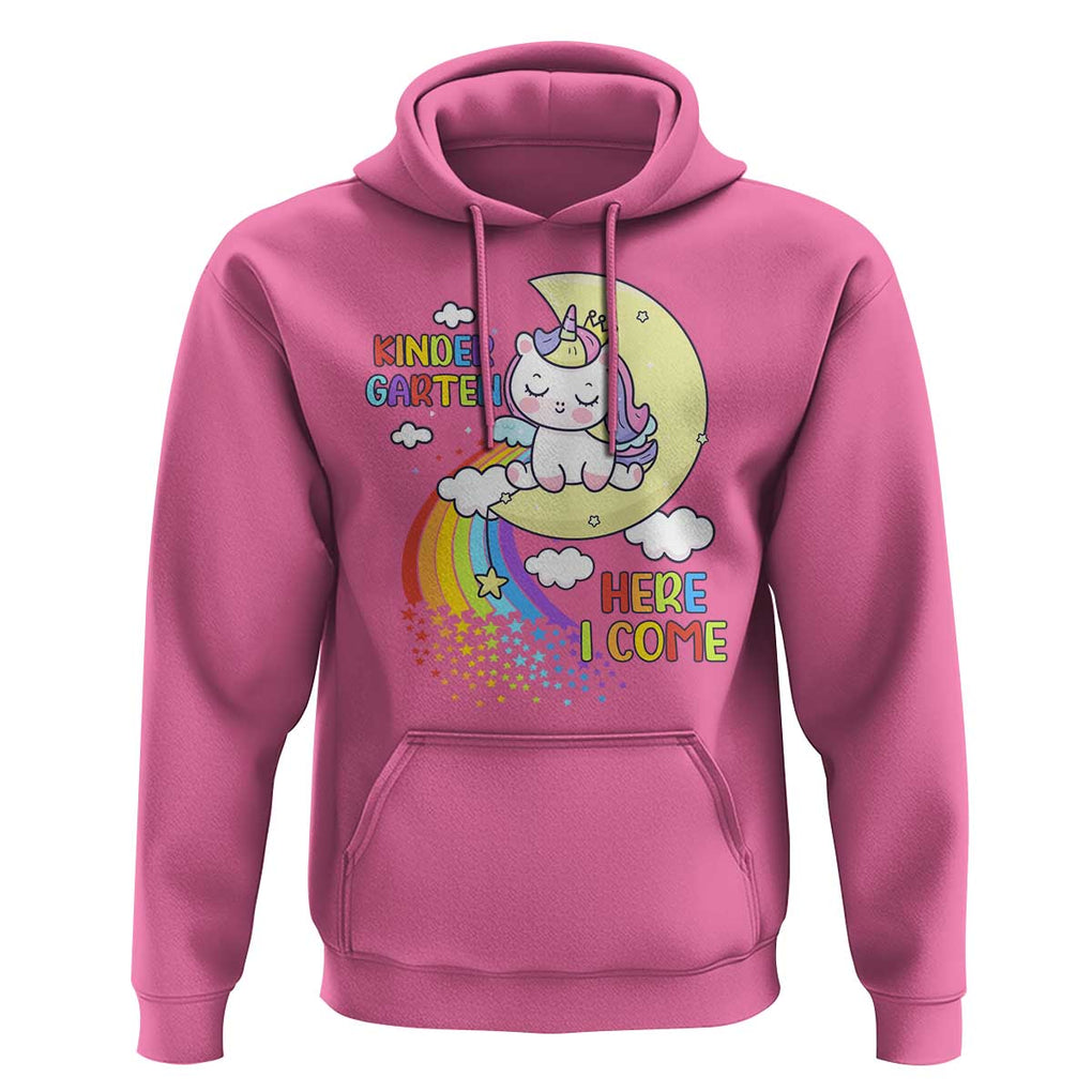 Kindergarten Here I come Hoodie Cute Unicorn Back To School TS09 Azalea Print Your Wear