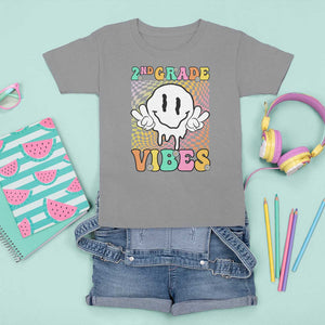 2nd Grade Vibes T Shirt For Kid Retro Groovy Back To School TS09 Sport Gray Print Your Wear