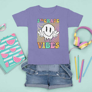 2nd Grade Vibes T Shirt For Kid Retro Groovy Back To School TS09 Violet Print Your Wear