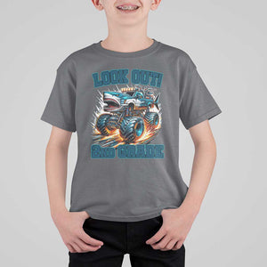 Look Out 2nd Grade Monster Truck T Shirt For Kid TS09 Charcoal Print Your Wear