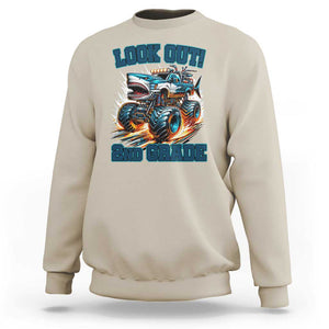 Look Out 2nd Grade Monster Truck Sweatshirt TS09 Sand Print Your Wear