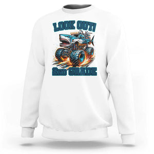 Look Out 2nd Grade Monster Truck Sweatshirt TS09 White Print Your Wear