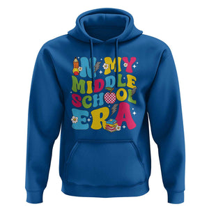 In My Middle School Era Retro Groovy Hoodie TS09 Royal Blue Print Your Wear
