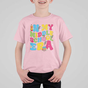 In My Middle School Era Retro Groovy T Shirt For Kid TS09 Light Pink Print Your Wear