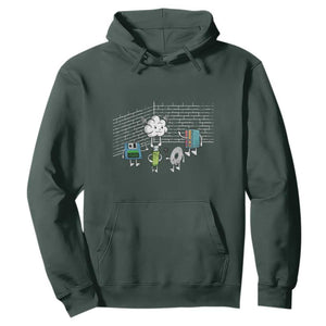 Funny Software Developers Hoodie Computer Storage Evolution Cloud TS09 Dark Forest Green Print Your Wear