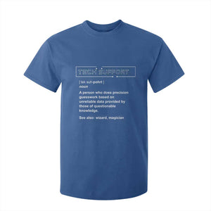 Funny Tech Support Description T Shirt For Kid TS09 Royal Blue Print Your Wear