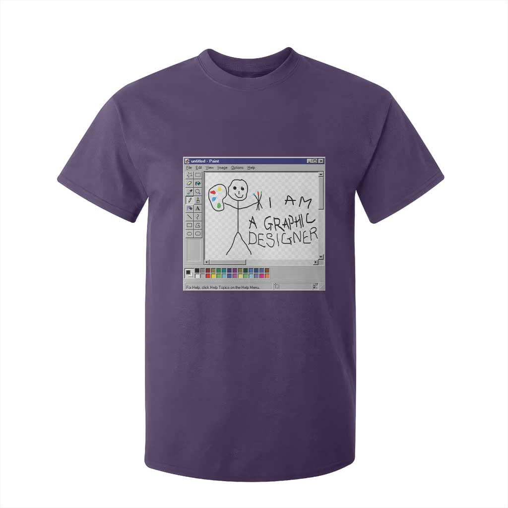 Funny I Am A Graphic Designer T Shirt For Kid TS09 Purple Print Your Wear