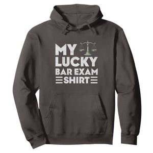Lawyer Law School My Lucky Bar Exam Hoodie TS09 Dark Chocolate Print Your Wear