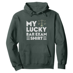 Lawyer Law School My Lucky Bar Exam Hoodie TS09 Dark Forest Green Print Your Wear