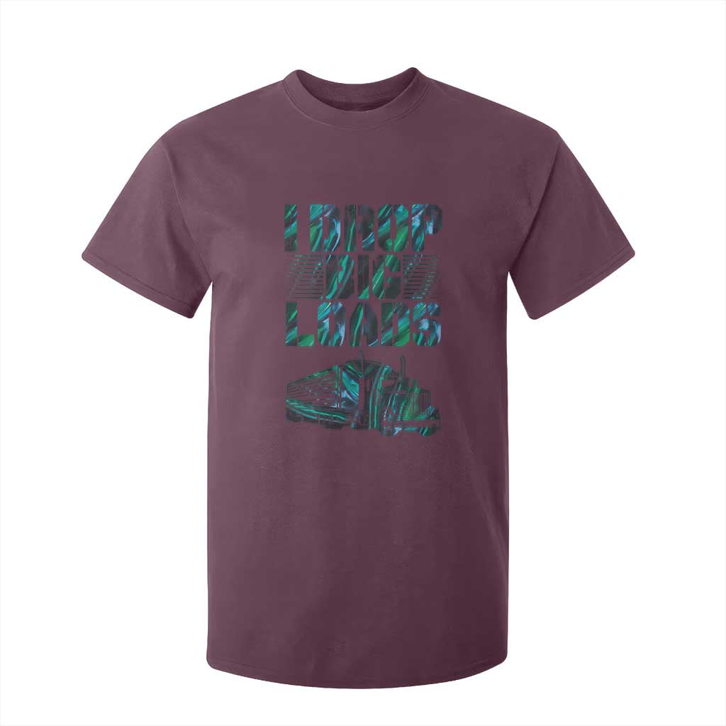 Truck Driver T Shirt For Kid I Drop Big Loads TS09 Maroon Print Your Wear